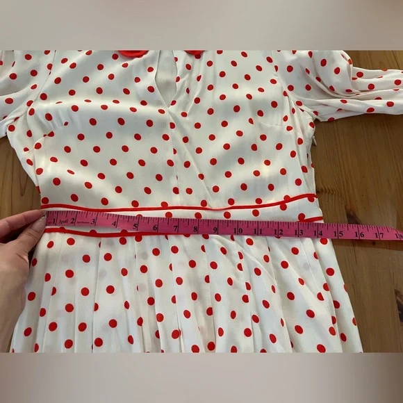 Boden Aria Polka Dot Midi Dress - Picture 12 of 14